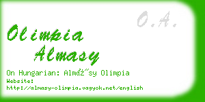 olimpia almasy business card